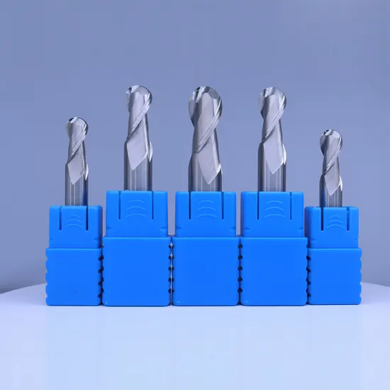 Mts CNC Tools Carbide 2 Flutes Ball Nose End Mill for Aluminum